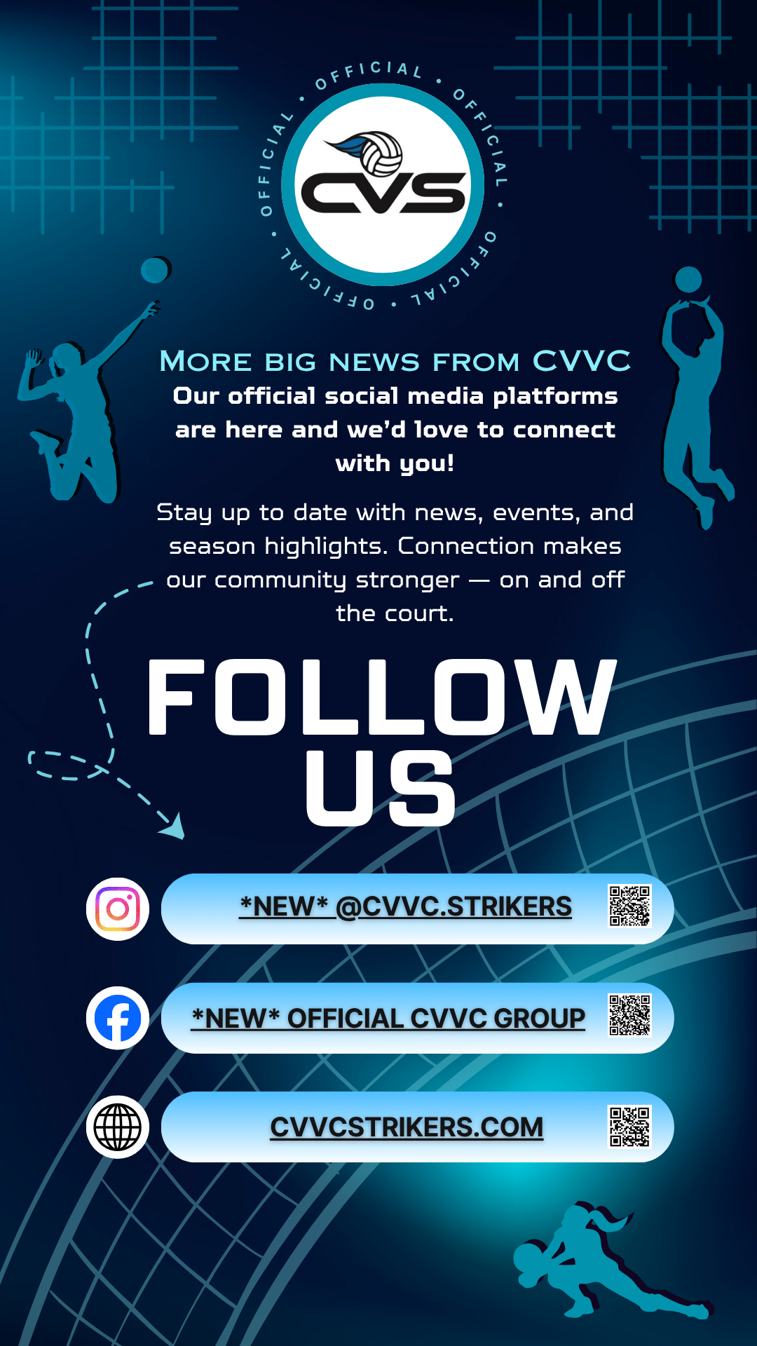 CVVC - Comox Valley Volleyball Club Strikers - Social Media